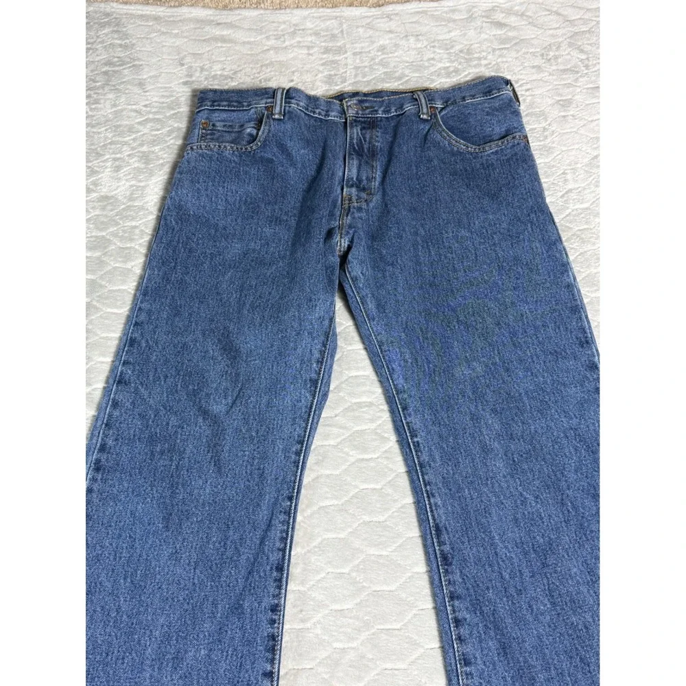 Levis 517 Slim Bootcut Jeans Men 36x30 Medium Wash Blue Denim Streetwear Western